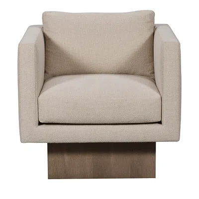 Vanguard Furniture Kendell Wood Base Swivel Chair In Brown