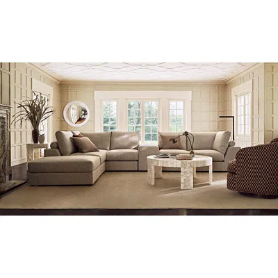 Vanguard Furniture Lucca Five Piece Sectional Sofa In Neutral
