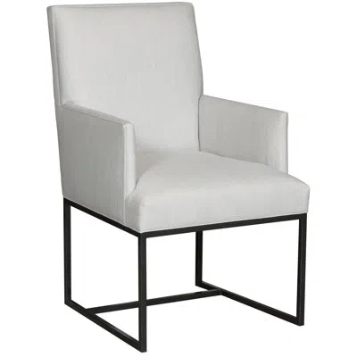 Vanguard Furniture Michael Weiss Fremont Patio Arm Chair With Cushions In White,jellyfish Rain