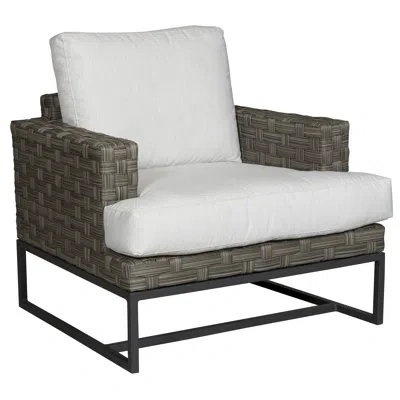 Vanguard Furniture Michael Weiss Langley Patio Armchair With Cushions In Sb-cove Pebble