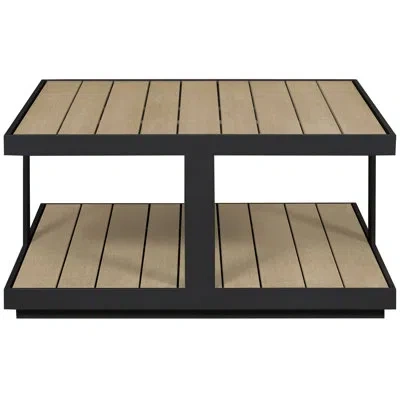Vanguard Furniture Michael Weiss Montclair Outdoor Square Cocktail Table In Brown;black,brown