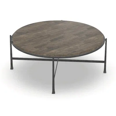 Vanguard Furniture Vanguard Brut Round Cocktail Table In Gray