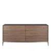 Vanguard Furniture Vanguard Essence 6 Drawer Dresser In Halo/antique Silver