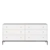 Vanguard Furniture Vanguard Essence 6 Drawer Dresser In White Oak/bronze