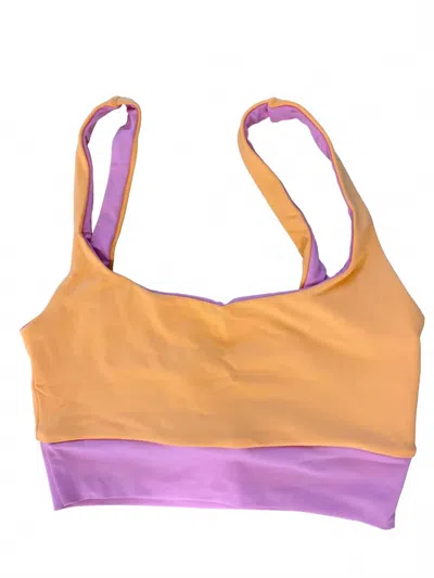 Vanhope Women's Zoey Reversible Top In Apricot/lilac In Multi