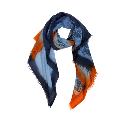 Vanilla&chocolate Women's Blue Designed Stoles Sugar Praline