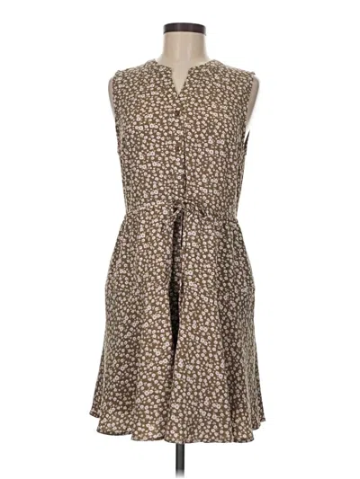 Pre-owned Vanilla Bay Casual Dress In Brown