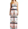 Vanilla Bay Ethnic Print Strappy Maxi Dress In Pink Multi In Multi
