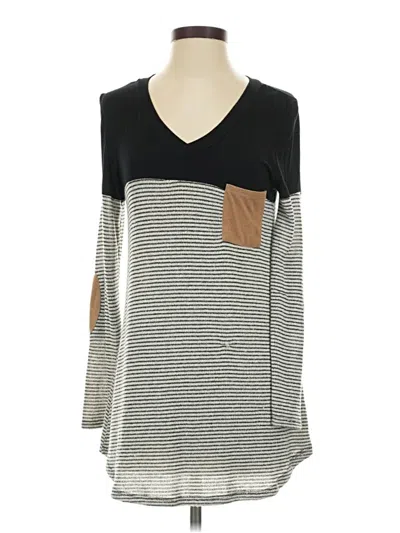 Pre-owned Vanilla Bay Long Sleeve Henley Shirt In Gray