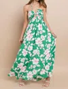 Vanilla Bay Lucky In Love Maxi Dress In Green