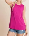 Vanilla Bay Open Back Tie Top In Pink In Pink