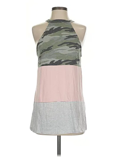 Pre-owned Vanilla Bay Tank Top Pink Halter Neckline Tops