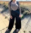 Vanilla Bay Velvet Jumpsuits In Black In Black