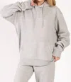 Vanilla Monkey Oversized Fleece Pullover Hoodie In Heather Grey In Gray