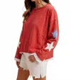 Vanilla Monkey Stargaze Tee In Multi In Red