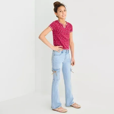 Vanilla Star Big Kid Girls Flare Leg Jean In Blue