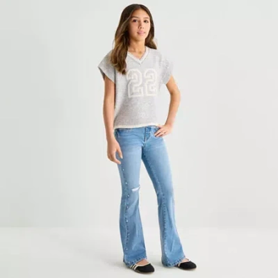 Vanilla Star Big Kid Girls Flare Leg Jean In Blue