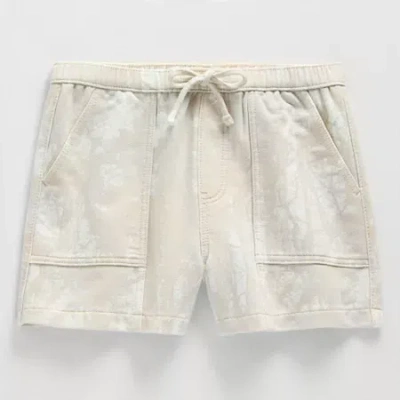Vanilla Star Big Kid Girls High Rise Shortie Short In Neutral