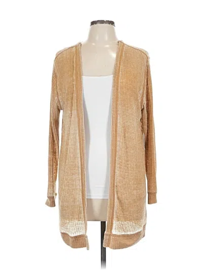 Pre-owned Vanilla Star Cardigan Sweater In Tan