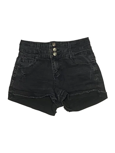 Pre-owned Vanilla Star Denim Shorts In Black
