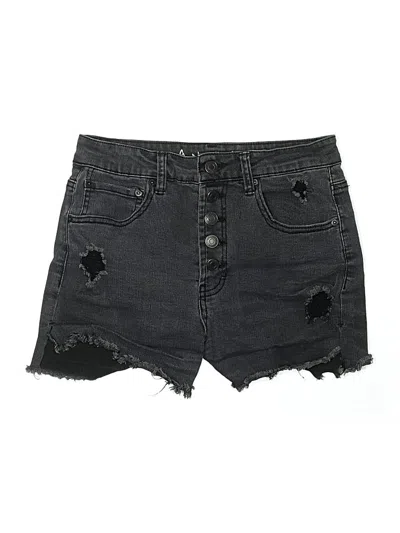 Pre-owned Vanilla Star Denim Shorts In Black