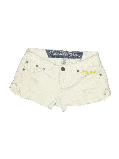 Pre-owned Vanilla Star Denim Shorts In White
