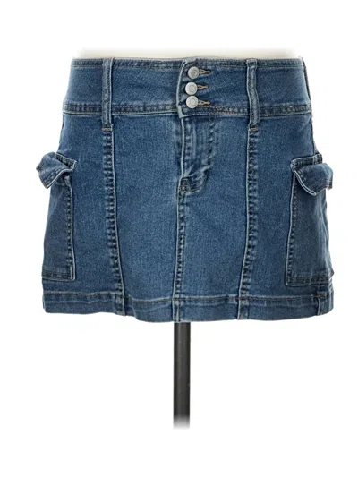 Pre-owned Vanilla Star Denim Skirt In Blue
