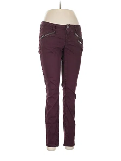 Pre-owned Vanilla Star Jeggings In Burgundy