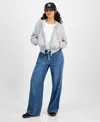 Vanilla Star Juniors' Drawstring Wide-leg Jeans