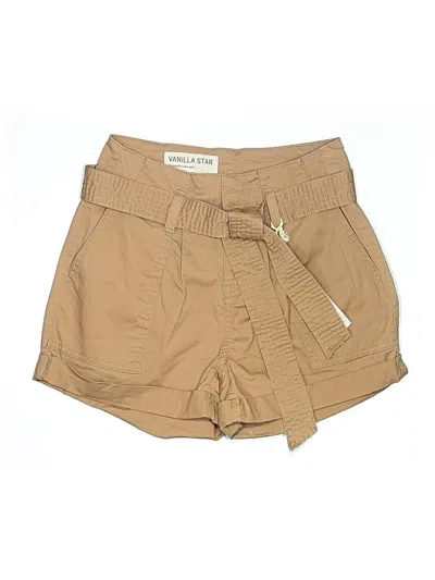 Vanilla Star Khaki Shorts In Brown