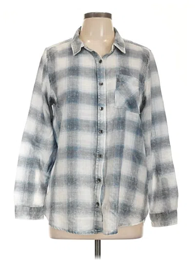 Pre-owned Vanilla Star Long Sleeve Blouse In Gray