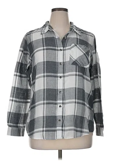 Pre-owned Vanilla Star Long Sleeve Blouse In Gray