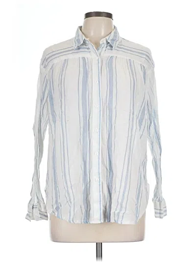 Pre-owned Vanilla Star Long Sleeve Button Down Shirt In Silver