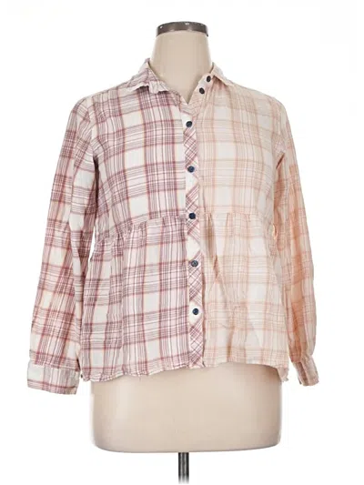 Pre-owned Vanilla Star Long Sleeve Polo Shirt In Pink