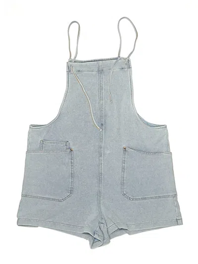 Pre-owned Vanilla Star Overall Shorts In Blue