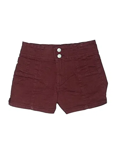 Pre-owned Vanilla Star Shorts In Burgundy