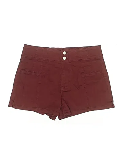 Pre-owned Vanilla Star Shorts In Burgundy