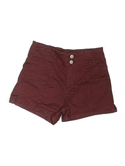 Pre-owned Vanilla Star Shorts In Burgundy