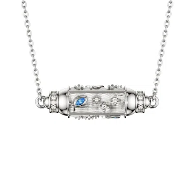 Vanimy Women's Unity Ichthys Spinner Anxiety Relief Pendant Necklace  In Silver