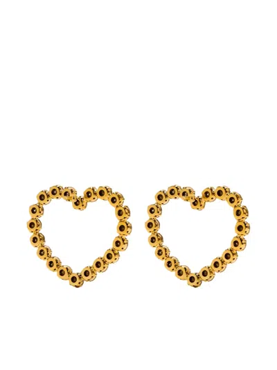 Vanina Crystal-embellished Earrings In Gold