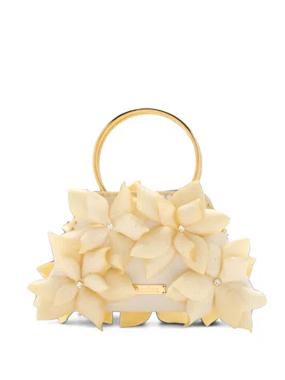 Vanina Licorices Floral-appliqué Tote Bag In Nude
