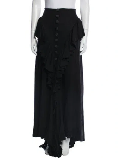 Pre-owned Vanina Long Skirt In Blue