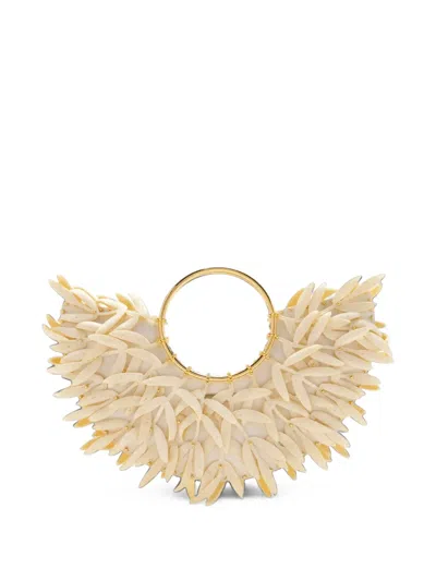 Vanina Olive Branch Tote Bag In Neutrals
