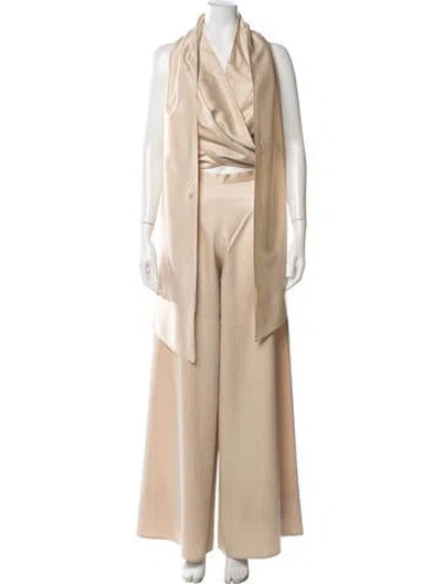 Pre-owned Vanina Pant Set In Neutrals