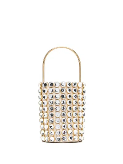 Vanina Pirouette Beuteltasche In White