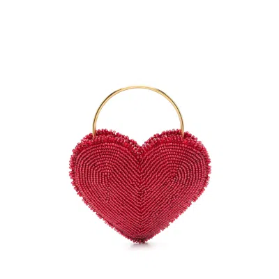 Vanina Red Clutch Bags