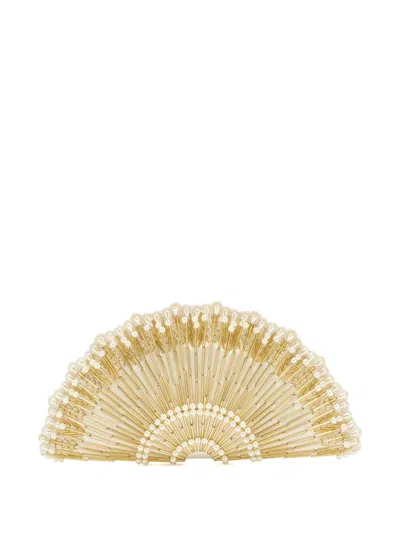 Vanina Rosée D'epines Clutch Bag In Gold