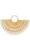Vanina Le Soubresaut Faux-pearl Mini Bag In 金色