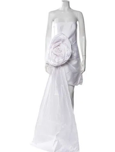 Pre-owned Vanina Strapless Mini Dress W/ Tags In White