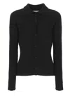 Vanisé Button-down Sweater In Black